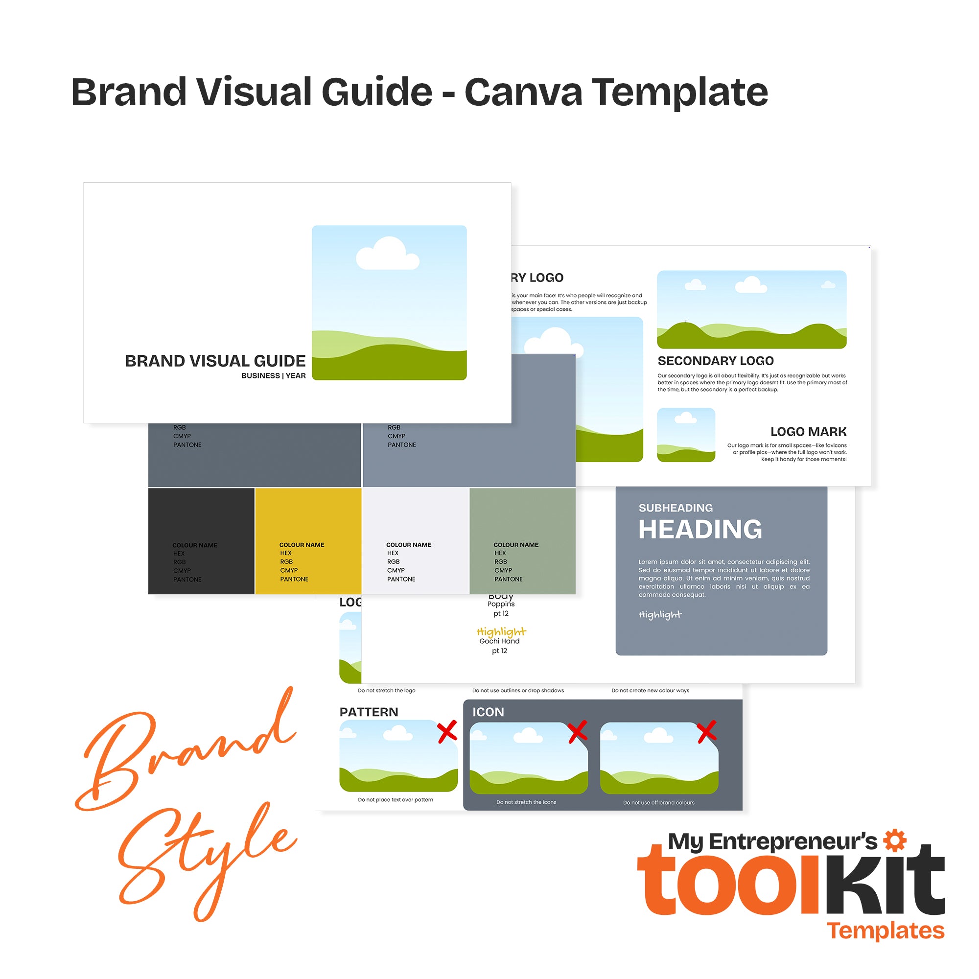 Brand Templates: Brand Strategy Playbook & Brand Visual Guide