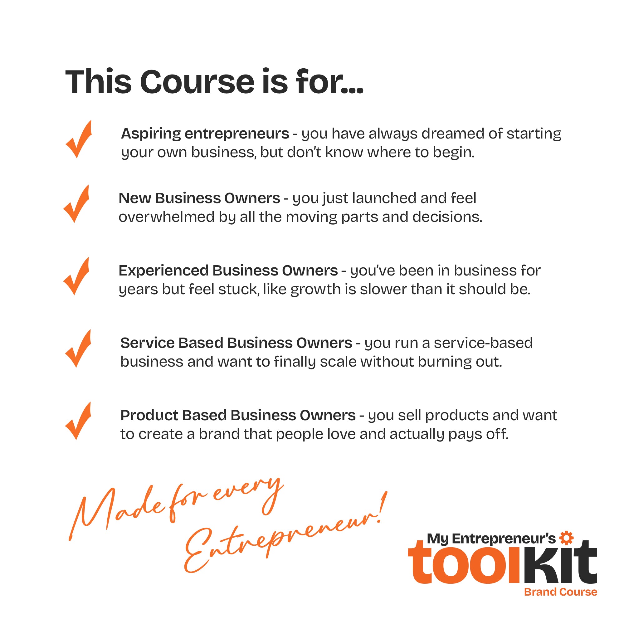 Brand Course - Online Learning Experience